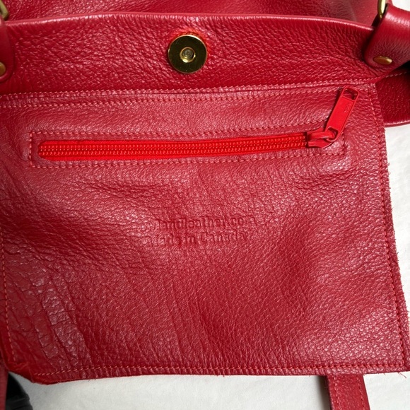 ROWLAND LEATHER Linda Bag Hand Made Hand Crafted Canada Artisan Genuine Leather - Picture 7 of 16